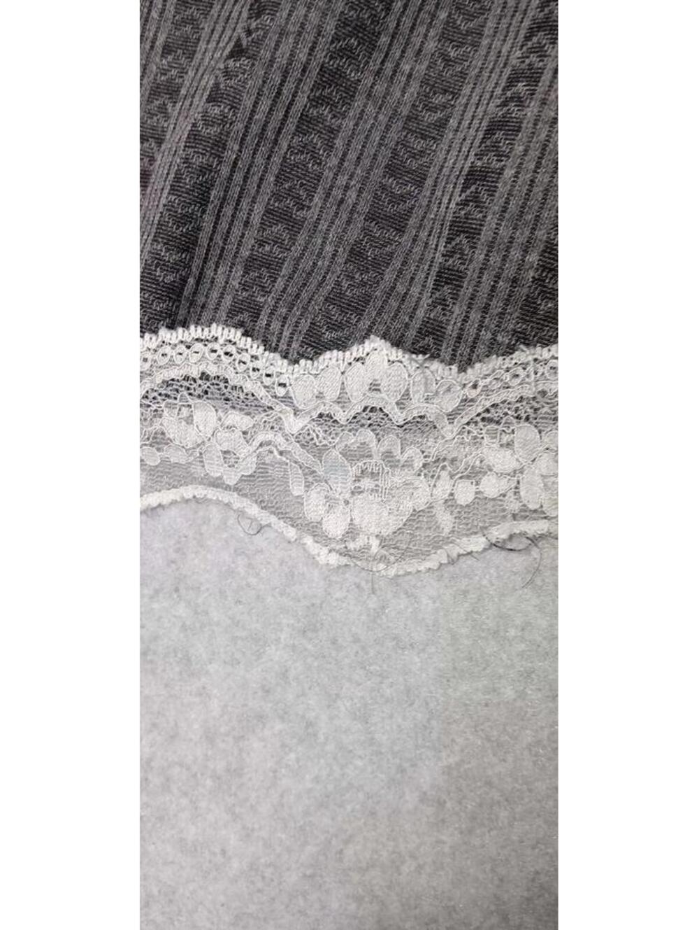 ROMWE Kawaii Contrast Cropped Lace Babydoll Milkmaid Button Front Blouse Womens - Picture 7 of 9